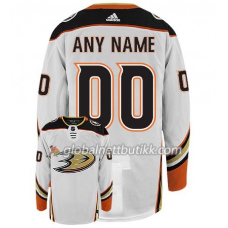 Anaheim Ducks Hockeydrakt Custom Hvit Adidas Authentic - Herre